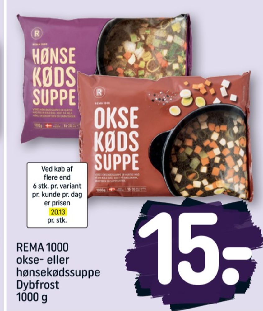 Rema 1000, Oksekødssuppe