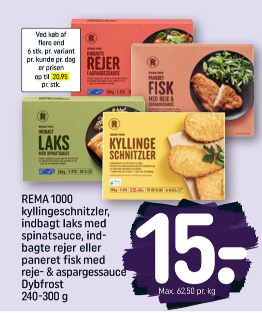 Rema 1000, Indbagt Laks
