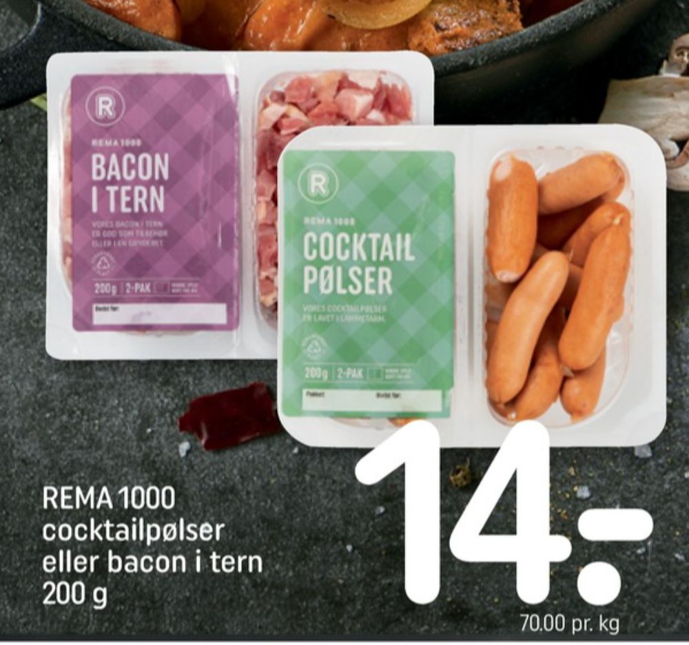 Rema 1000, Bacontern