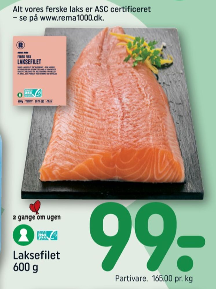 Rema 1000, Laksefilet