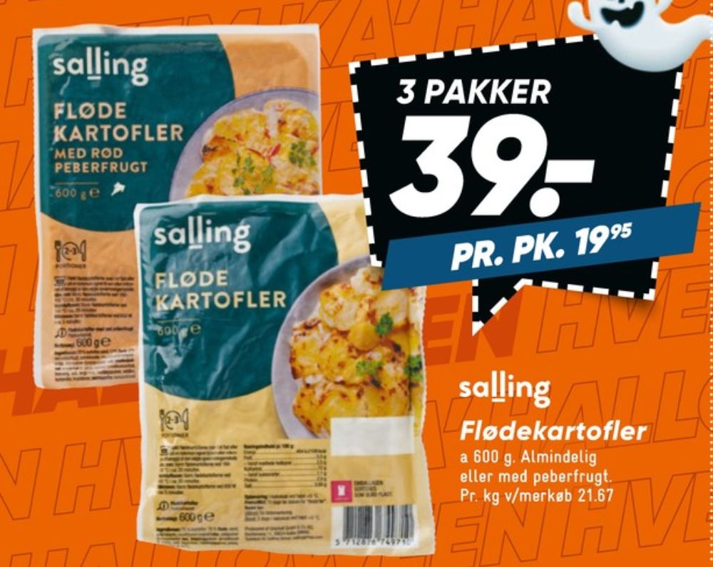 Salling, Flødekartofler med peberfrugt