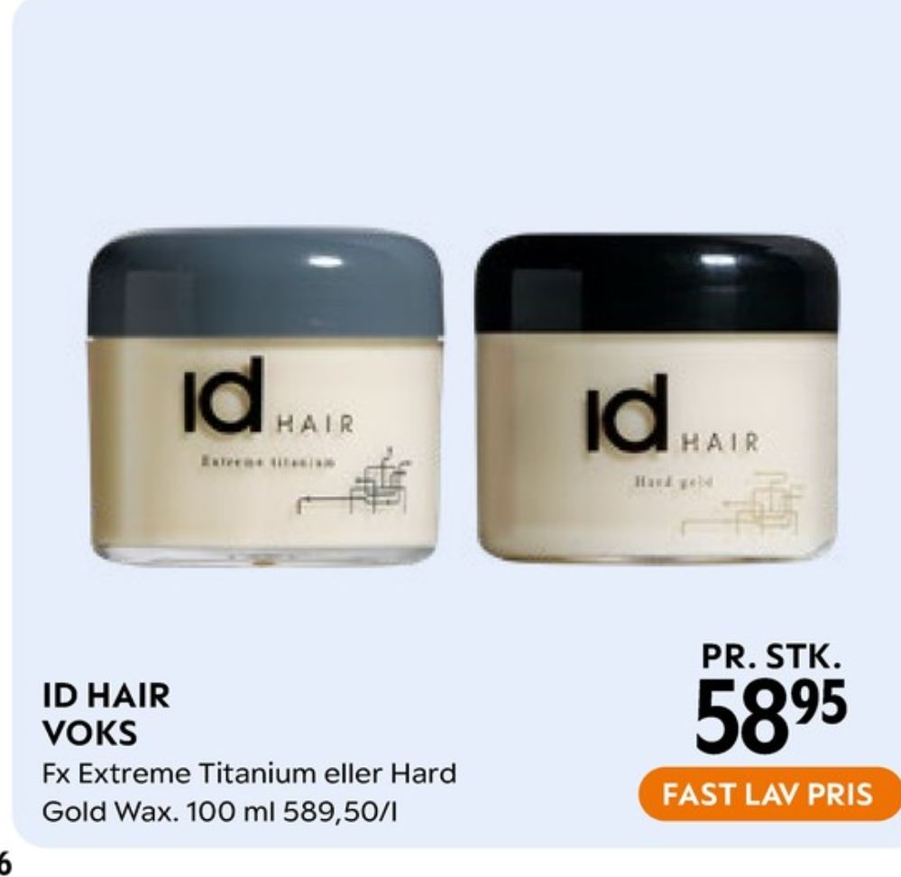 ID Hair, Hårvoks