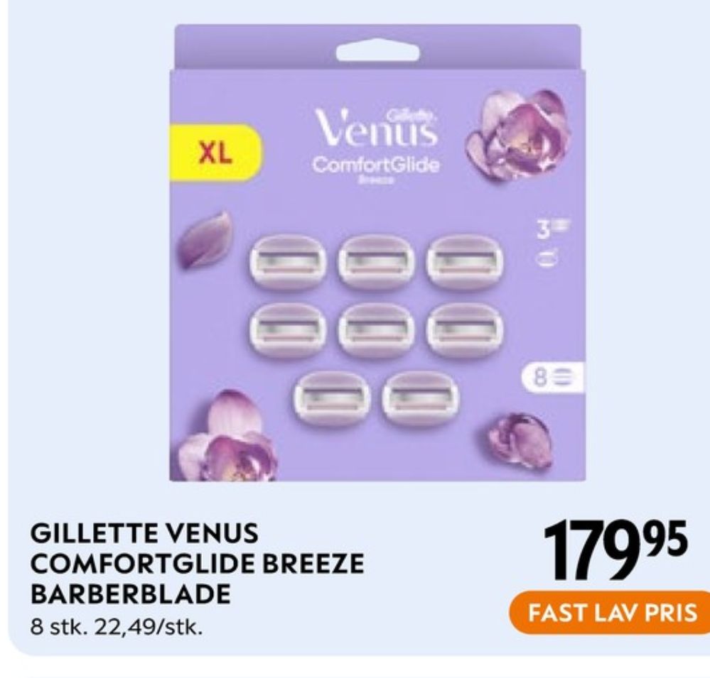 Gillette Venus Comfortglide Breeze, Barberblade