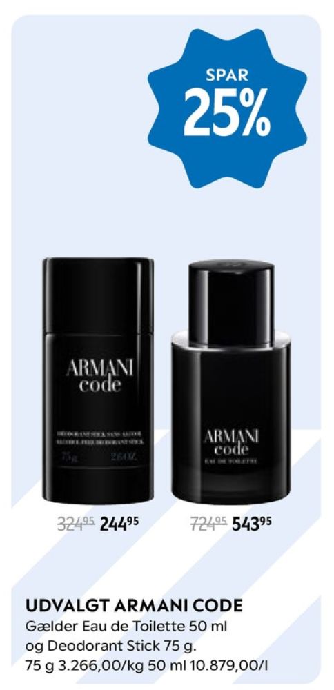 Giorgio Armani, Deostick