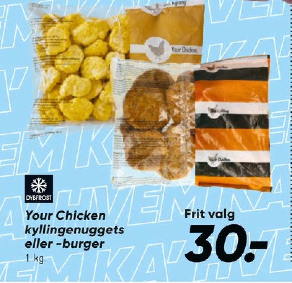 Din kylling, Kyllingenuggets