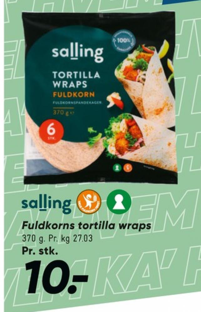 Salling, Tortillawrap fuldkorn