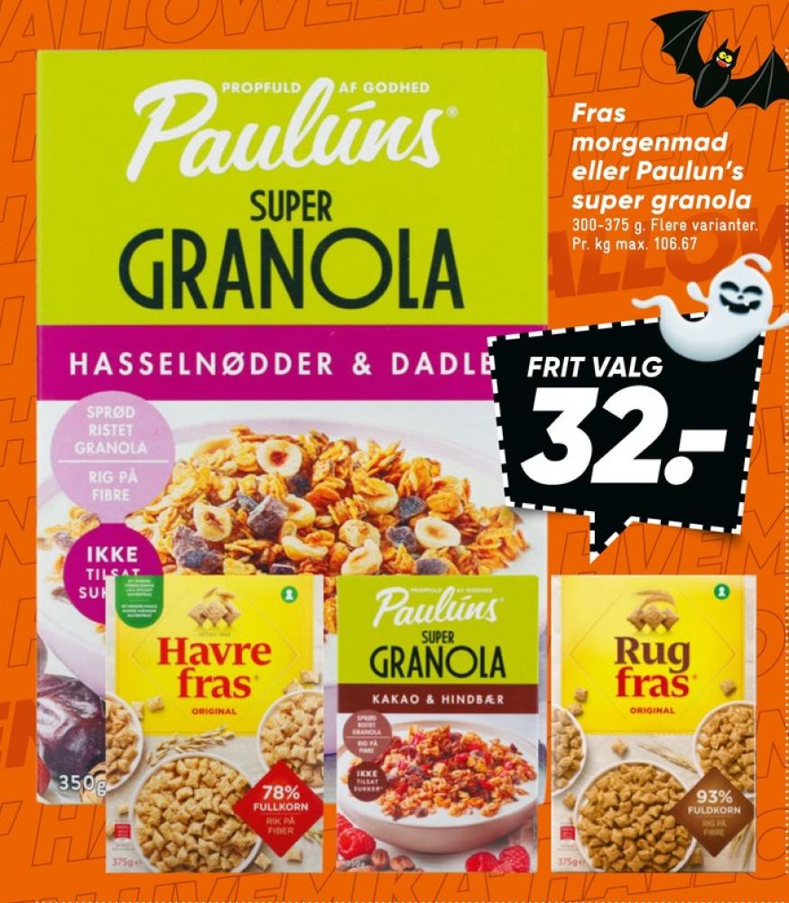 Pauluns, Granola Hasselnødder & Dadler