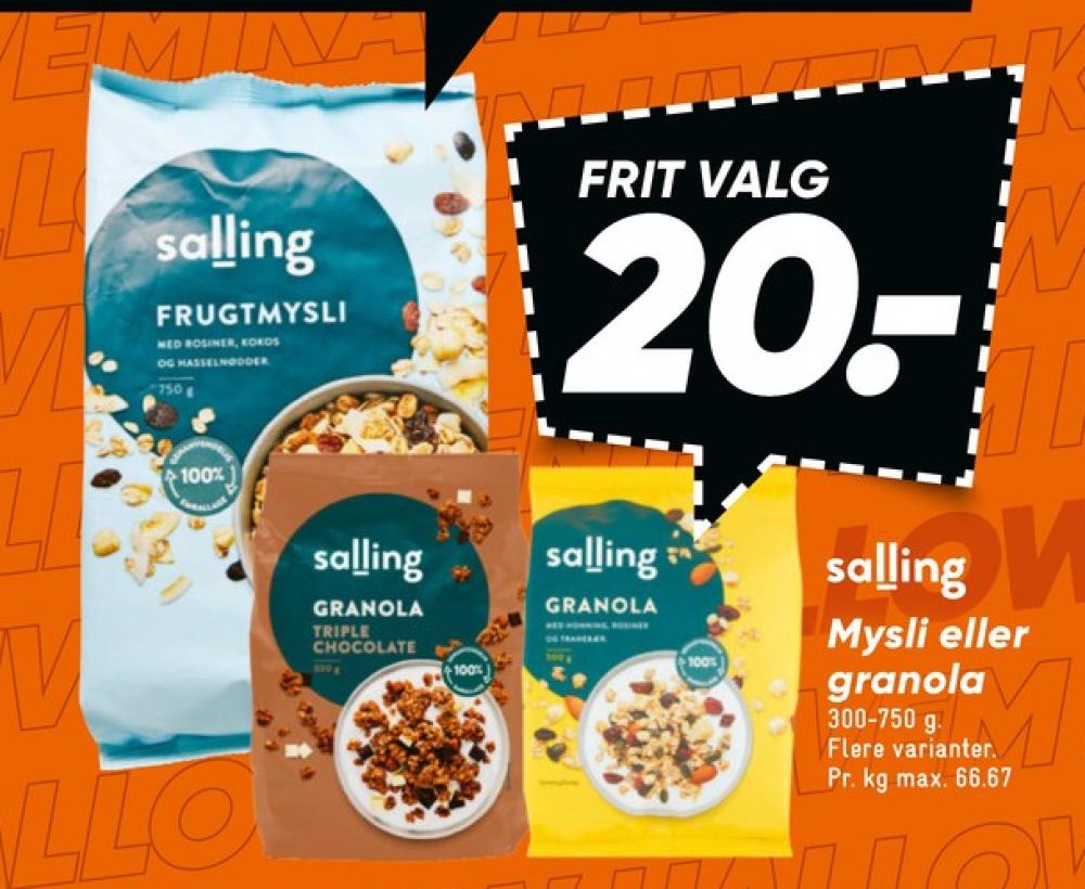 Salling, Frugtmüsli