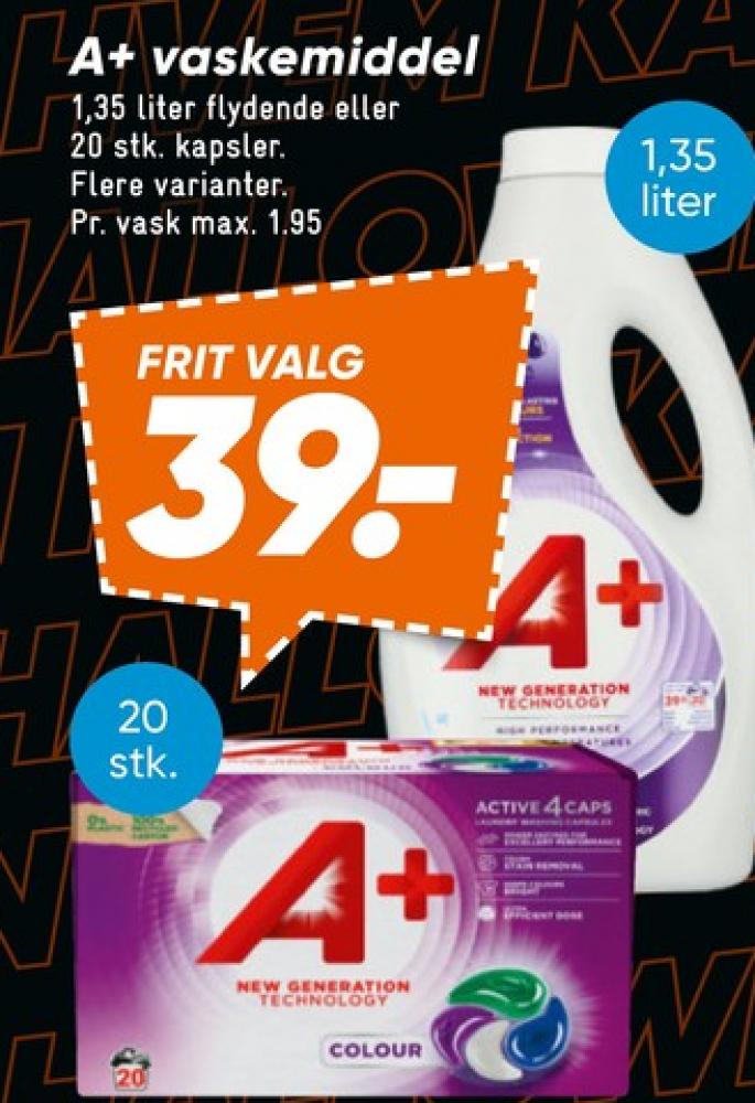 A+, Vaskemiddel-flydende