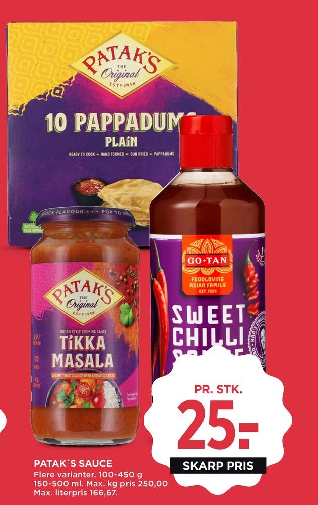 Pataks, Pappadums