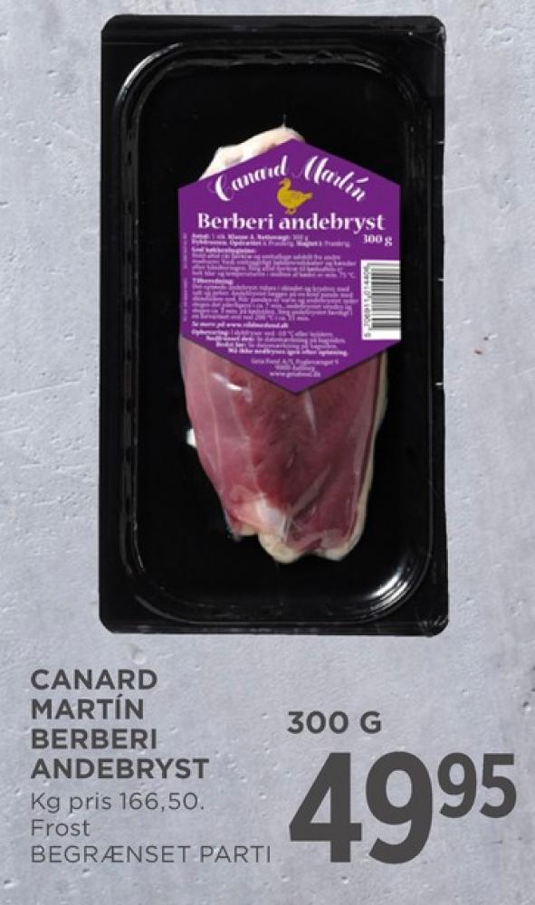 Canard Martin, Andebryst