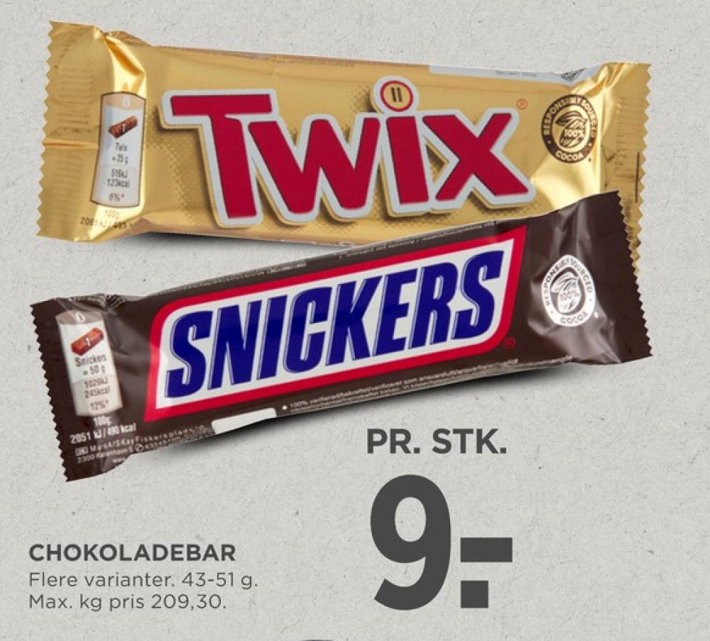 Snickers, Chokoladebar