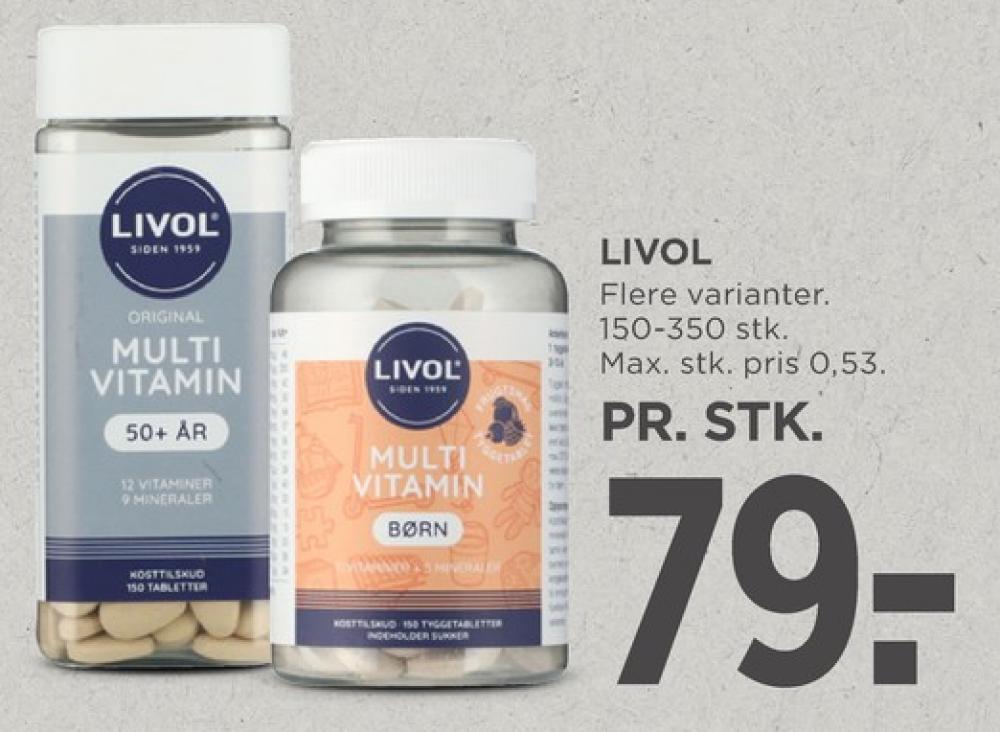 Livol Multi, Vitaminer