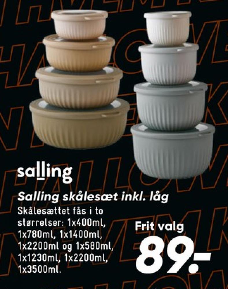 Salling, Skålesæt