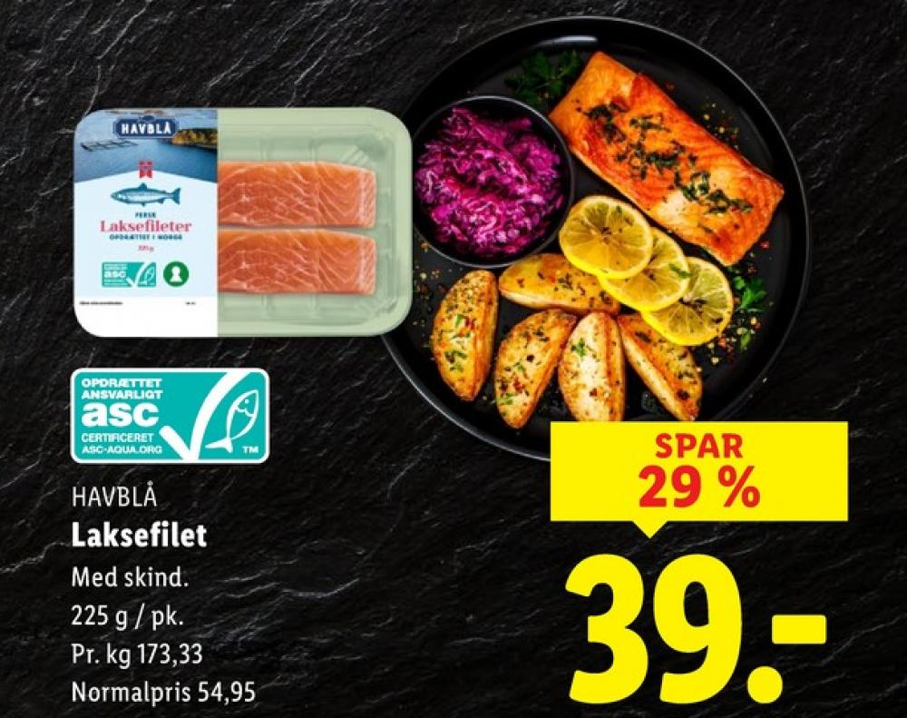 Havblå, Laksefilet