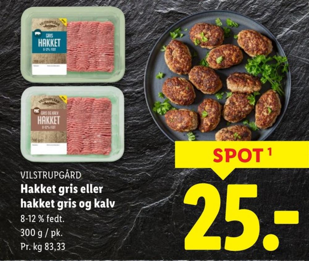 Vilstrupgård, Hakket kalv og grisekød 8-12%