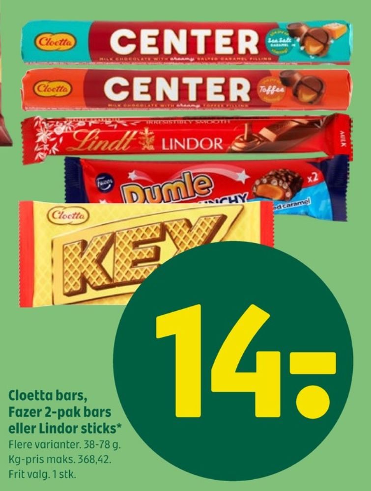 Dumle, Chokoladebar Crunchy