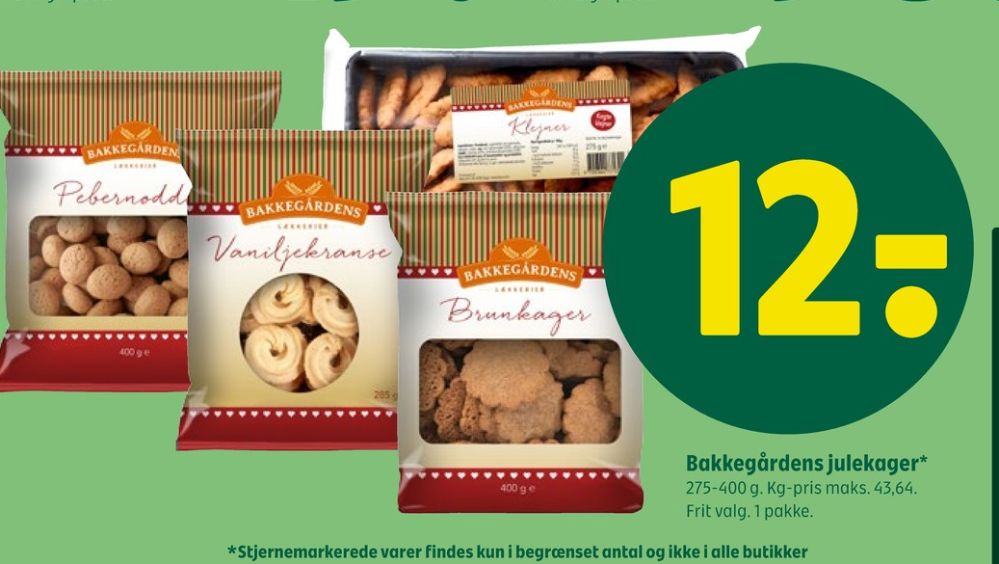 Bakkegårdens, Vaniljekranse