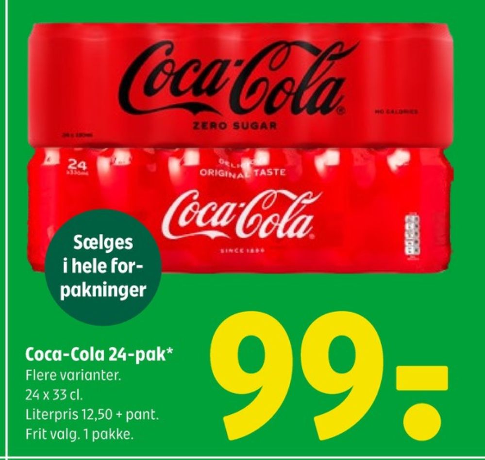 Coca Cola Zero, Cola 24 pk.
