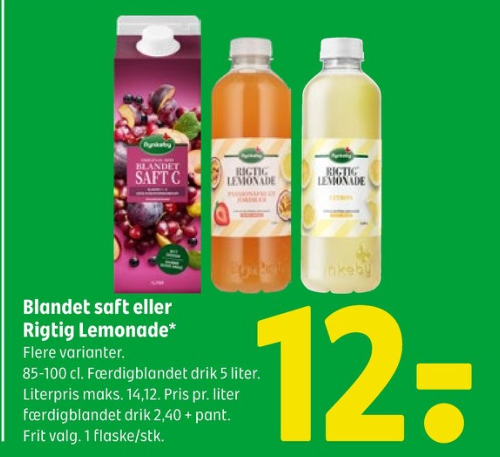 Rynkeby Rigtig Lemonade, Citronlemonade