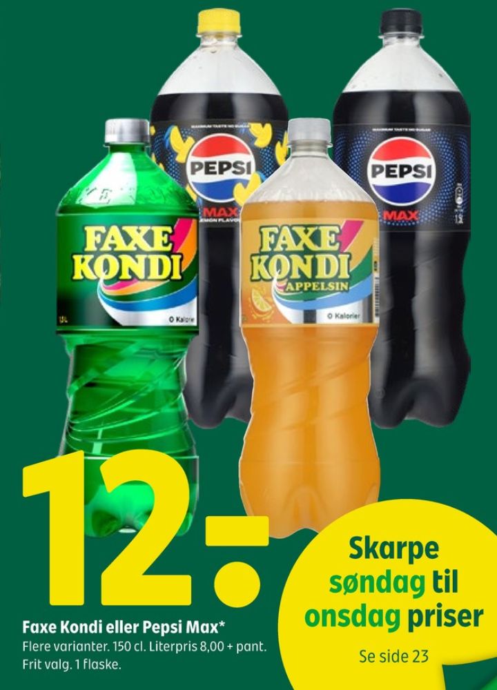 Faxe Kondi 0 Kalorier Appelsin, Appelsinsodavand