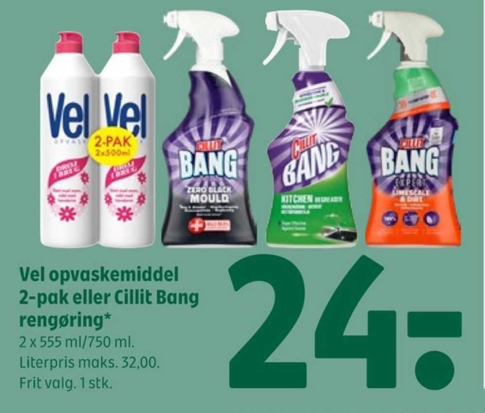 Vel, Opvaskemiddel
