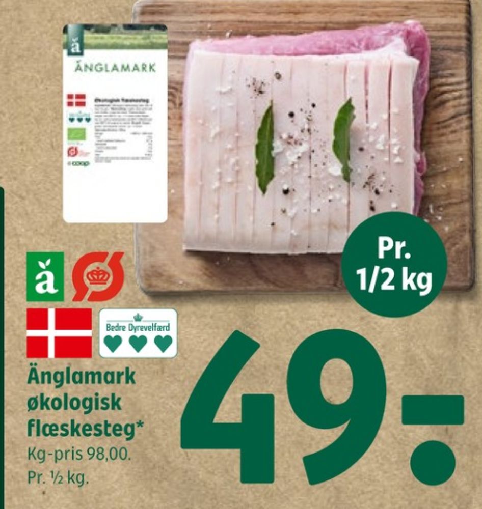 Änglamark, Flæskesteg