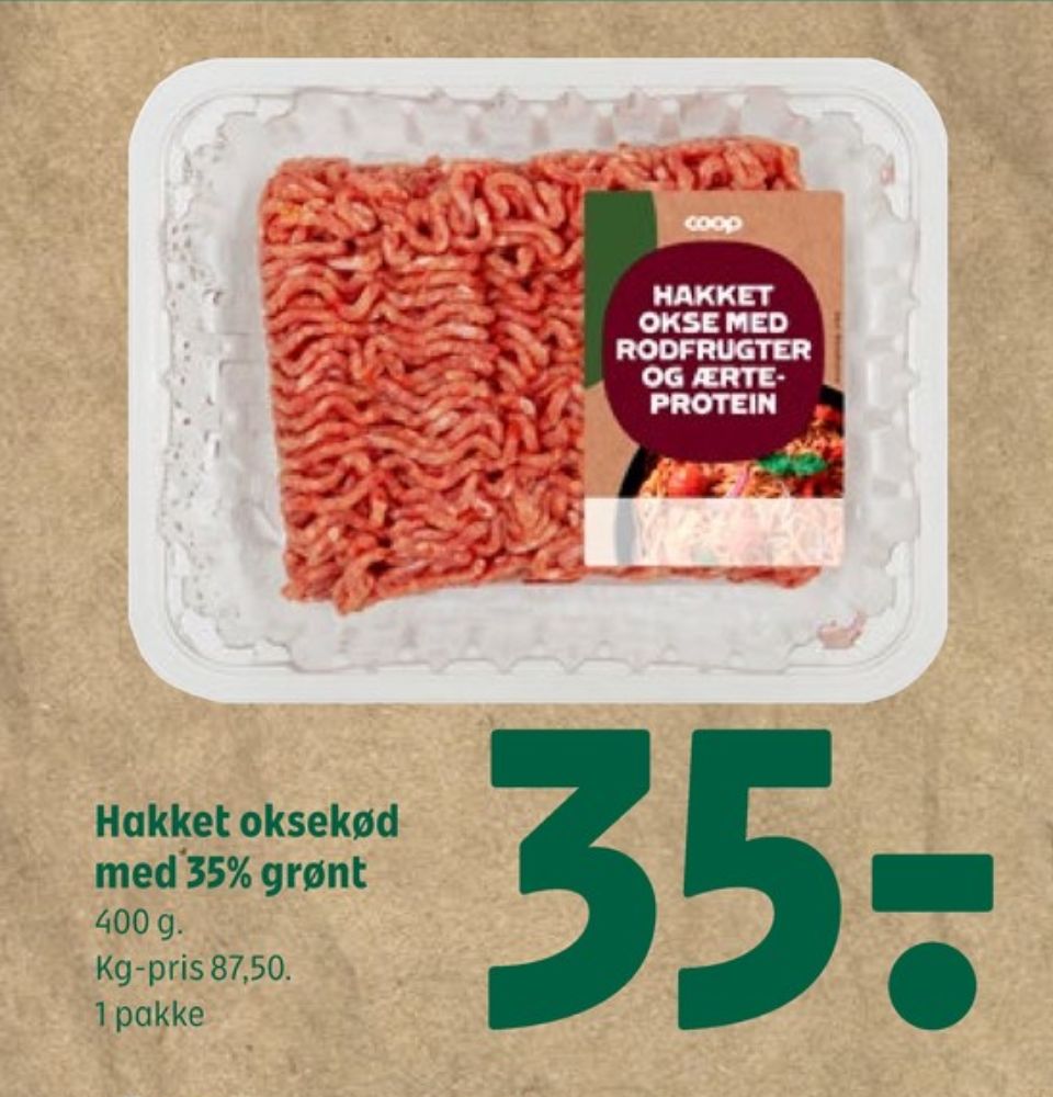 Coop, Hakket Okse og Grønt 35%