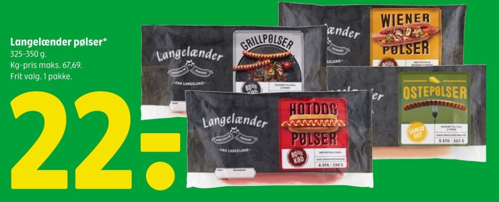 Langelænder, Hotdogpølser
