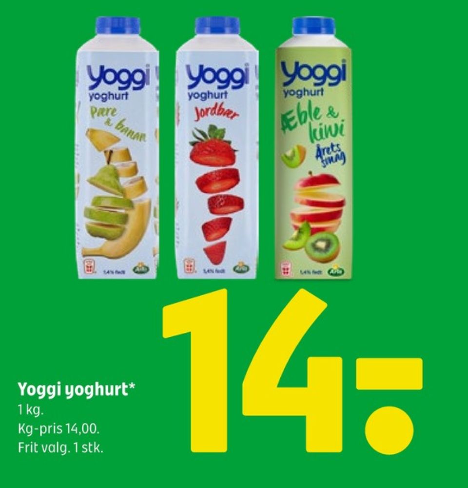 Yoggi, Pære & Banan Yoghurt 