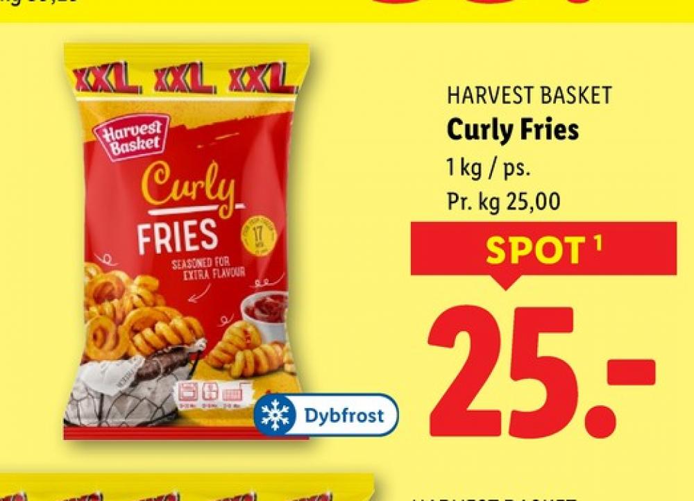 Harvest Basket, Curly Fries
