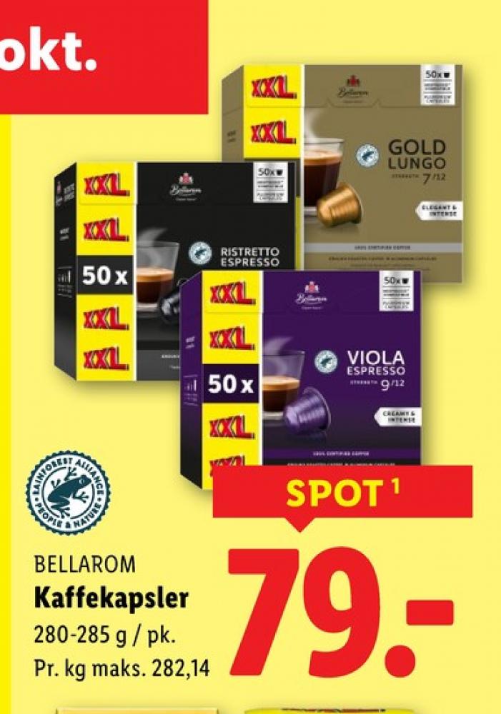 Bellarom Viola Espresso, Kaffekapsler