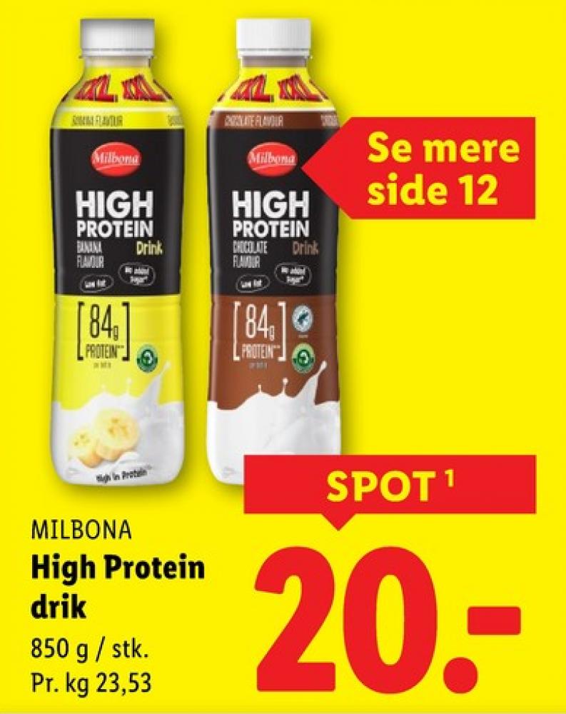 Milbona, High Protein Banana Drink