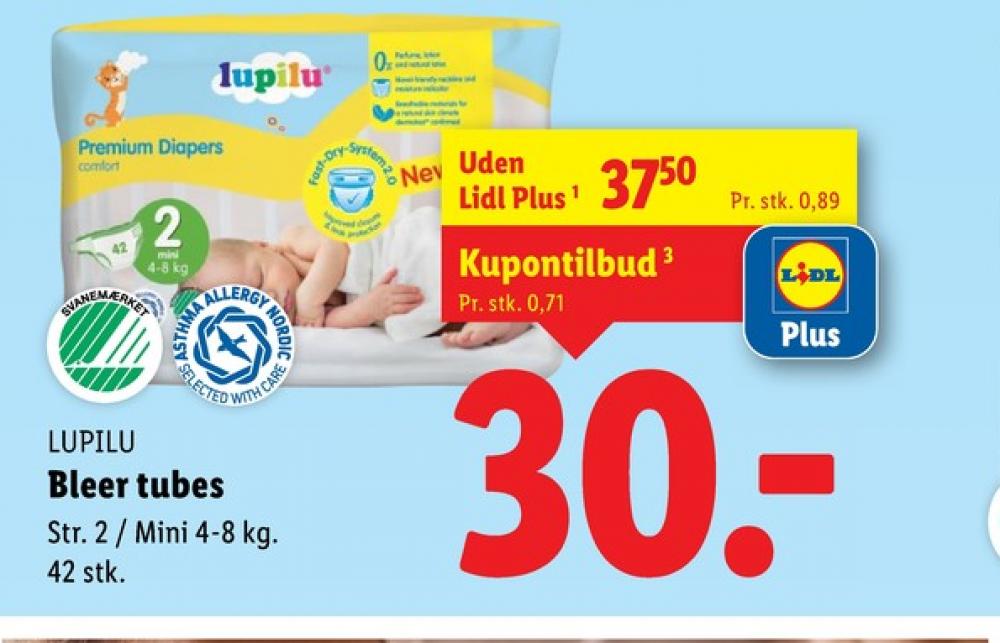 Lupilu Soft&Dry, Bleer tubes str 2  4-8 kg