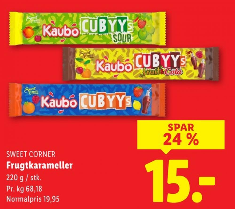 Sweet Corner Kaubo, Cubyys Fruit & Cola Karameller