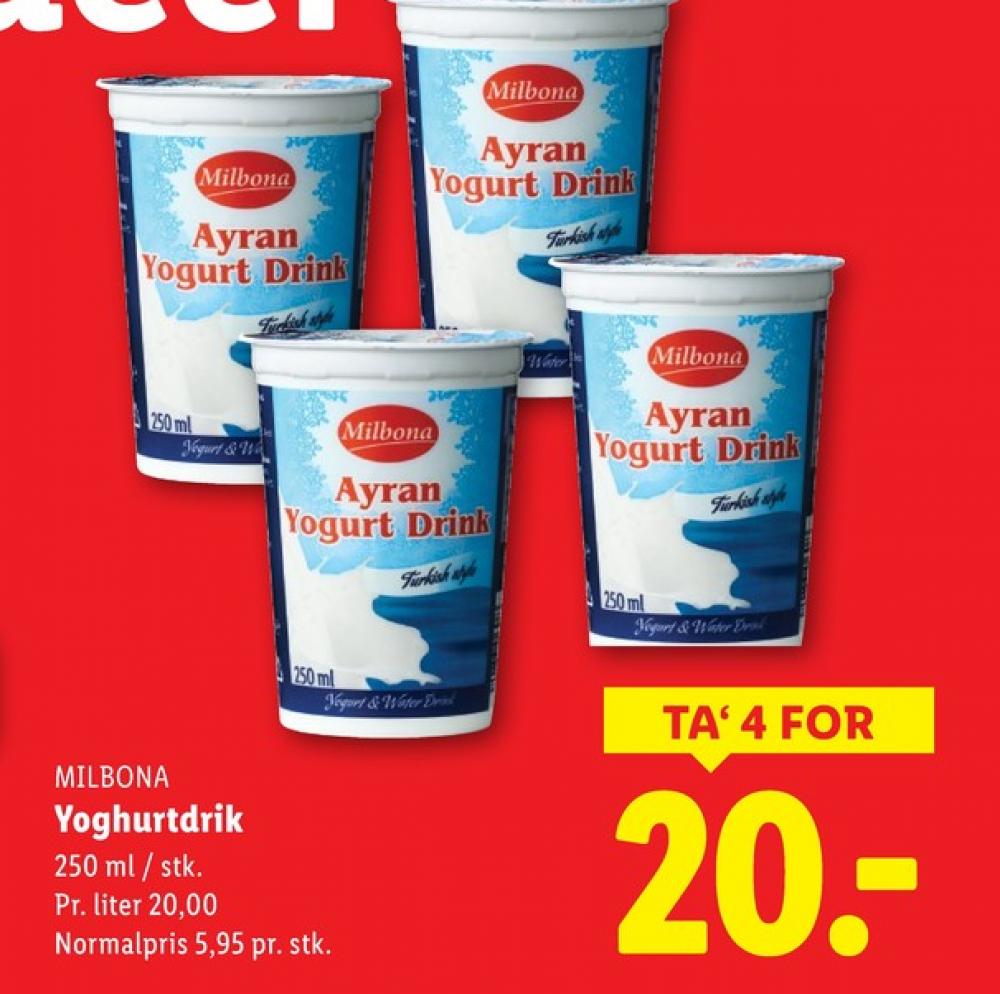 Milbona Ayran, Drikkeyoghurt