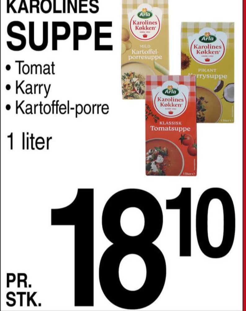 Karolines, Karrysuppe