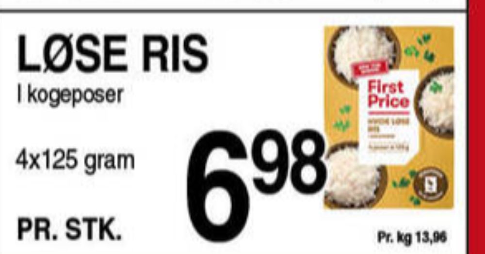 First Price, Hvide løse Ris
