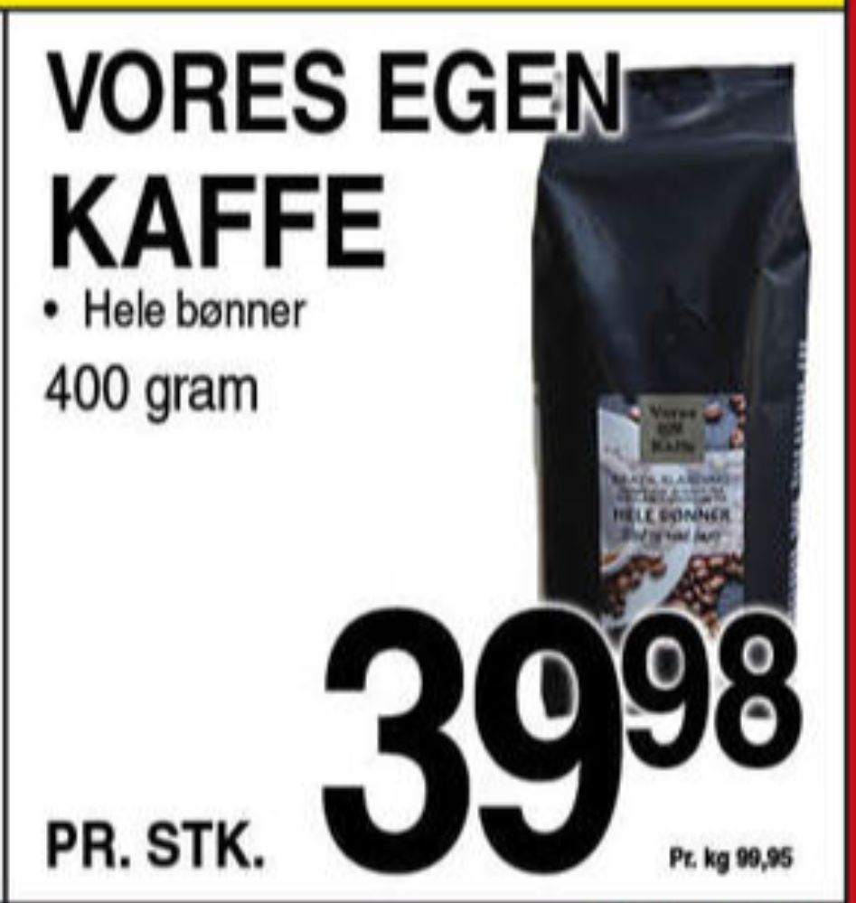 Vores egen kaffe, Kaffebønner