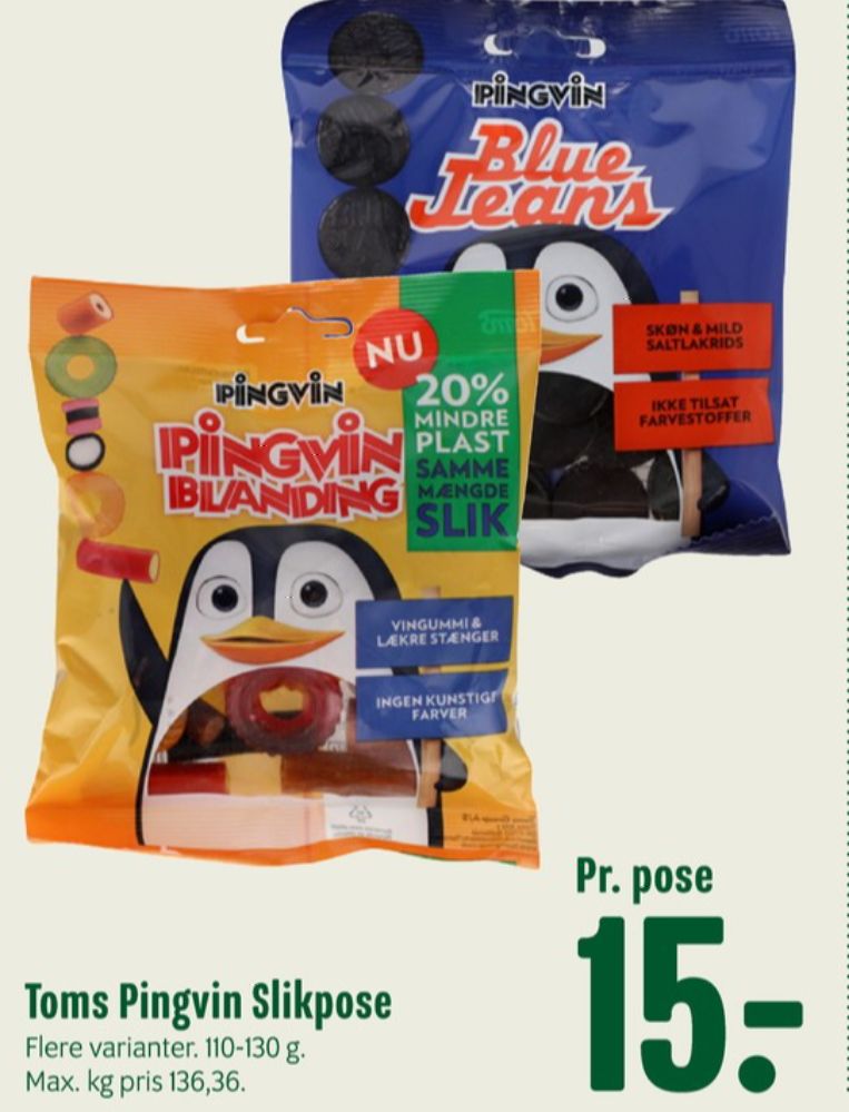 Toms Pingvin Pingvin StangMix, Slikposer