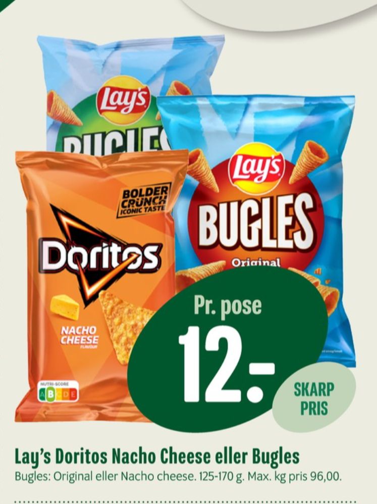 Lays Bugles, Bugles nacho cheese