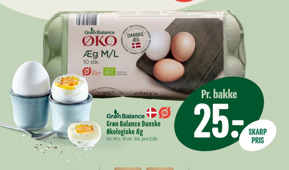 Grøn Balance, Øko Æg M/L