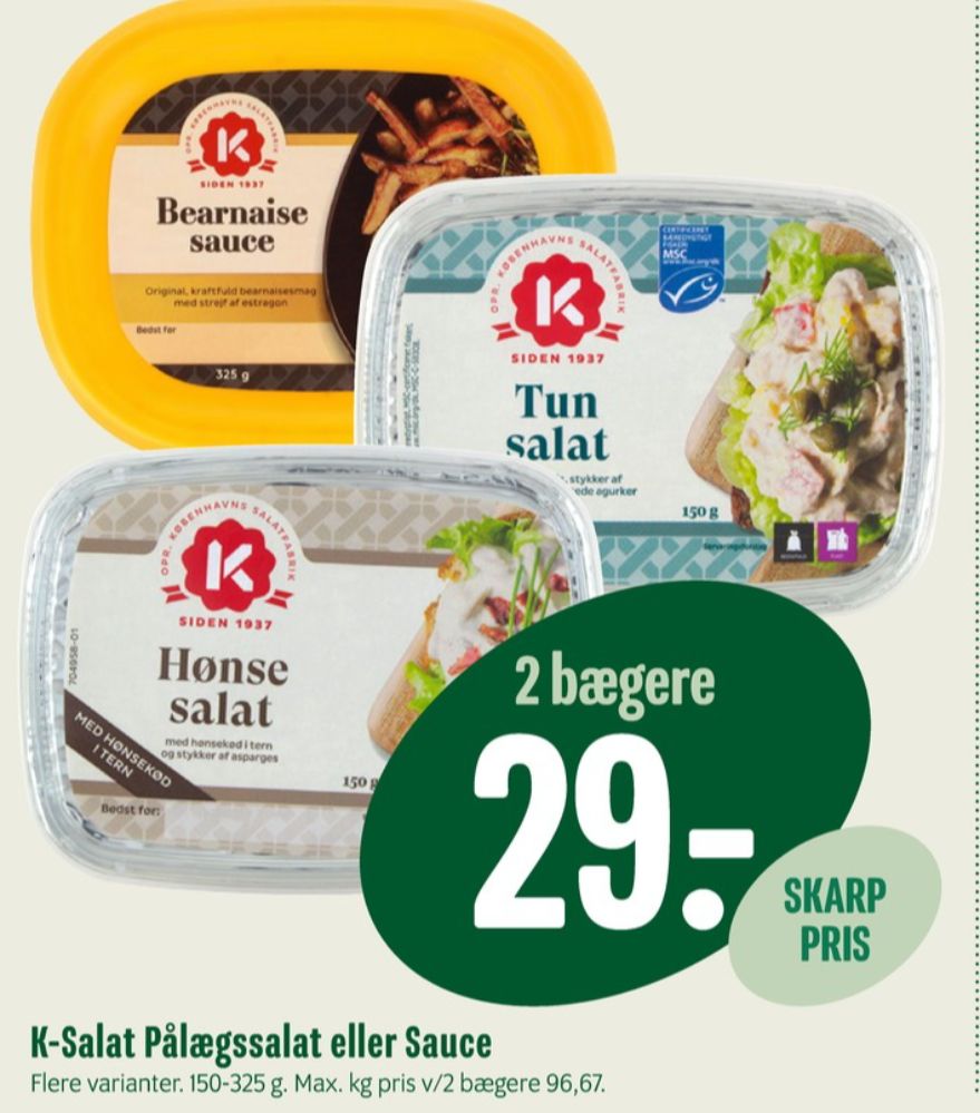 K-salat, Bearnaisesauce