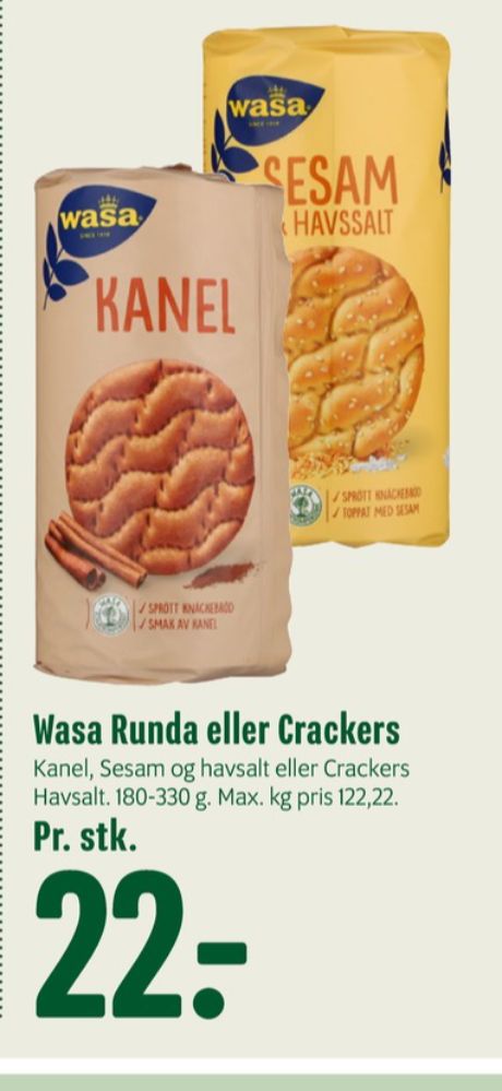Wasa, Kanel knækbrød