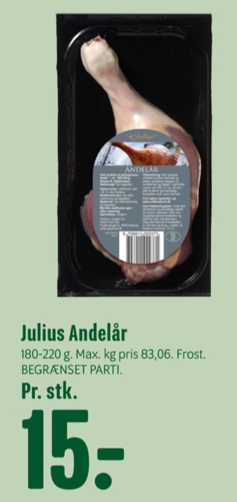 Julius, Andelår