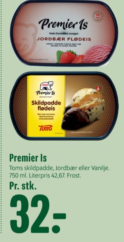 Premier, Vanilje Flødeis