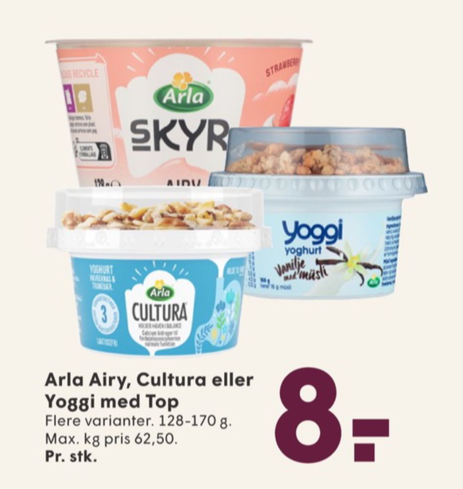 Yoggi, Yoghurt Vanilje Med Müsli Top