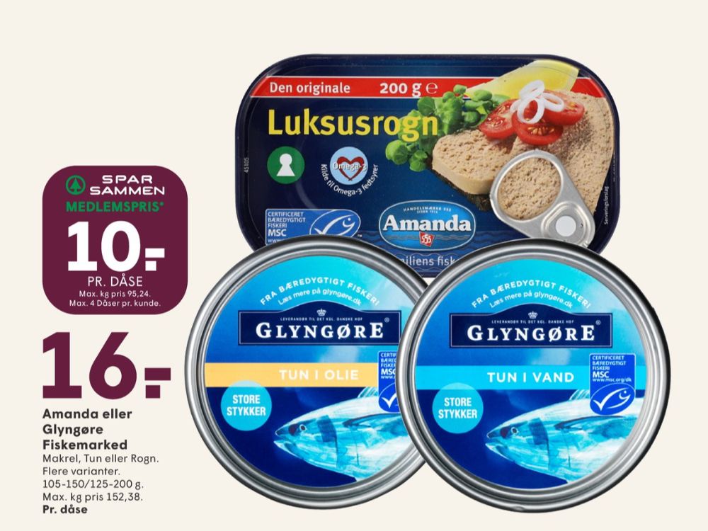 Amanda Seafood, Luksusrogn