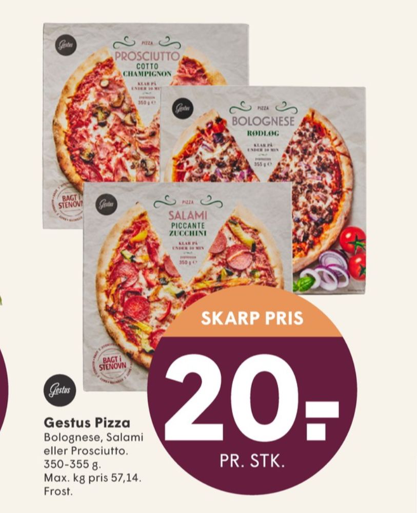 Gestus, Bolognese Rødløg Pizza