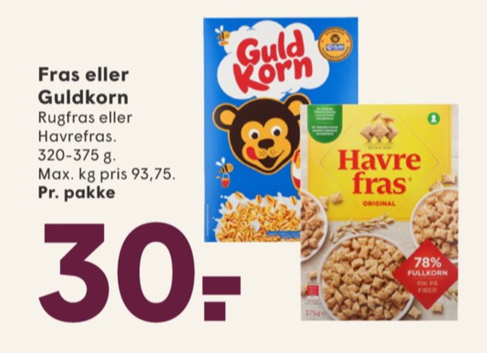 Quaker, Havrefras